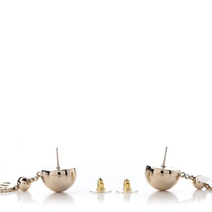 Chanel Metal CC Drop Earrings Gold 3 of 4