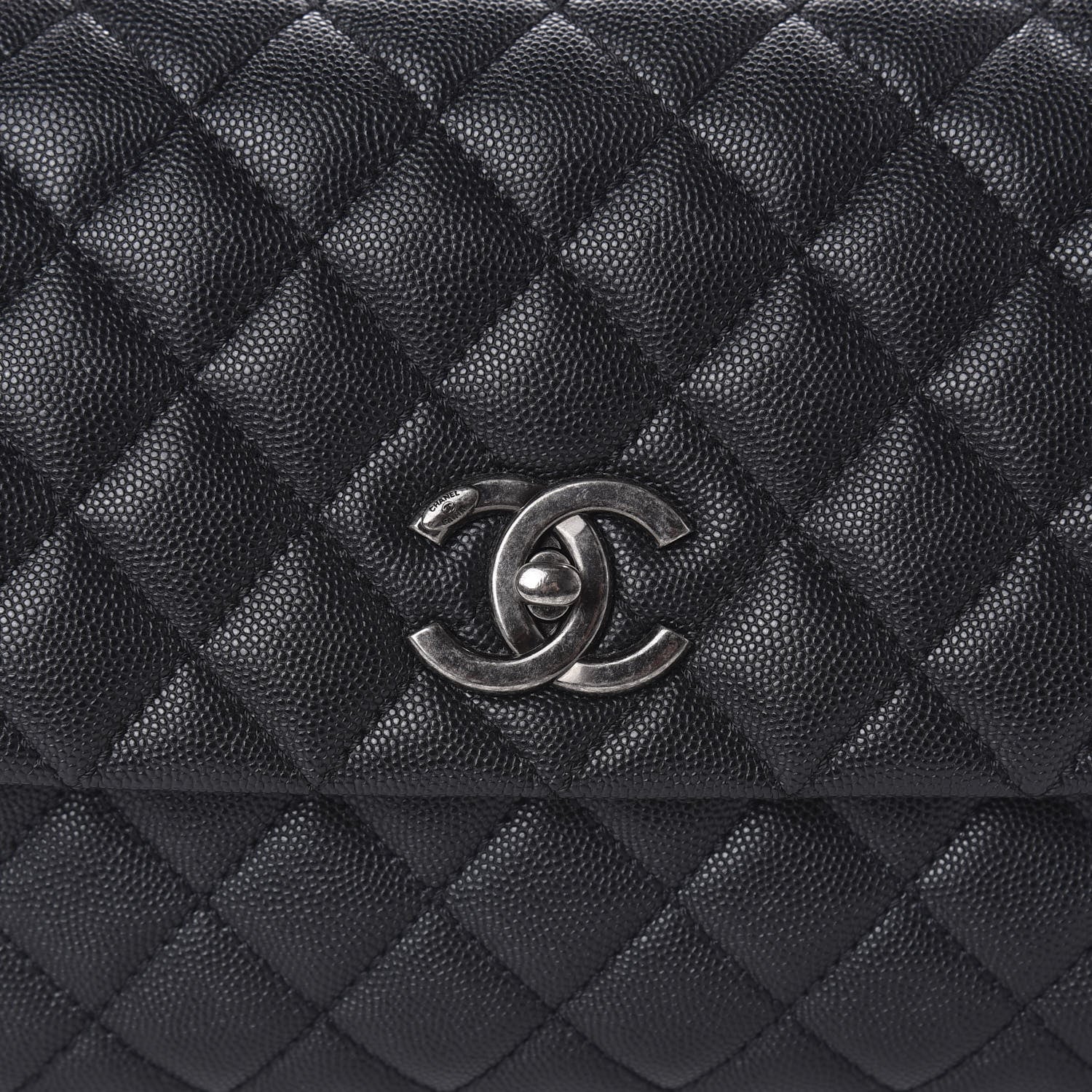 Chanel Caviar Quilted Small Coco Handle Flap Black 11 of 11