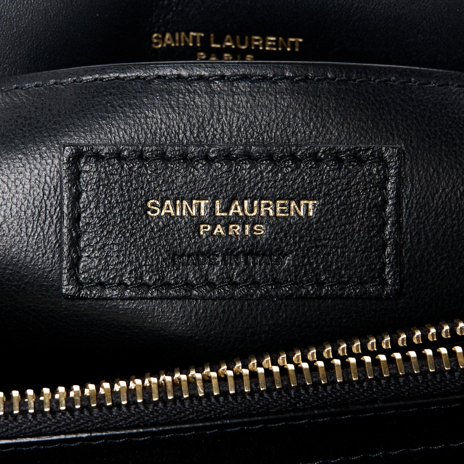 Saint Laurent Suede Shearling Y Quilted Monogram Small Loulou Chain Satchel Black 7 of 11