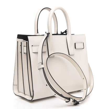Saint Laurent Grained Calfskin Nano Sac De Jour Porcellana Black 4 of 11