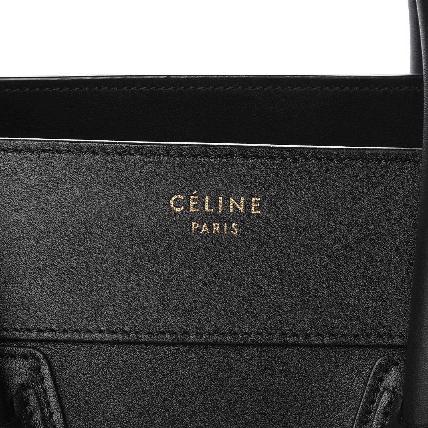 Celine Smooth Calfskin Mini Luggage Black 5 of 13