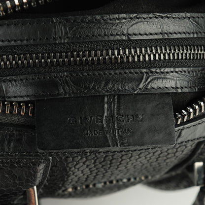 Givenchy Calfskin Crocodile Embossed Mini Lucrezia Black 6 of 7