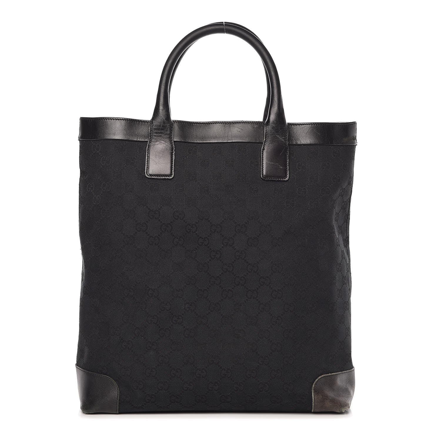 Gucci GG Plus Monogram Vertical Tote Black 1 of 14