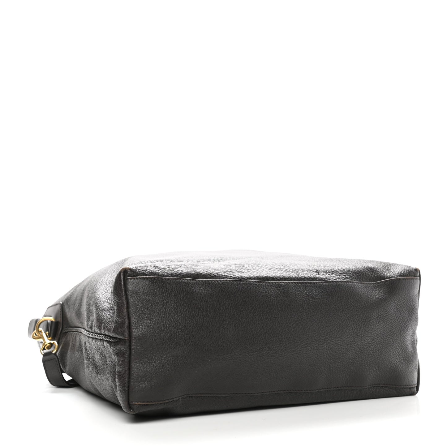 Deerskin Large Hip Bamboo Hobo Dark Cocoa