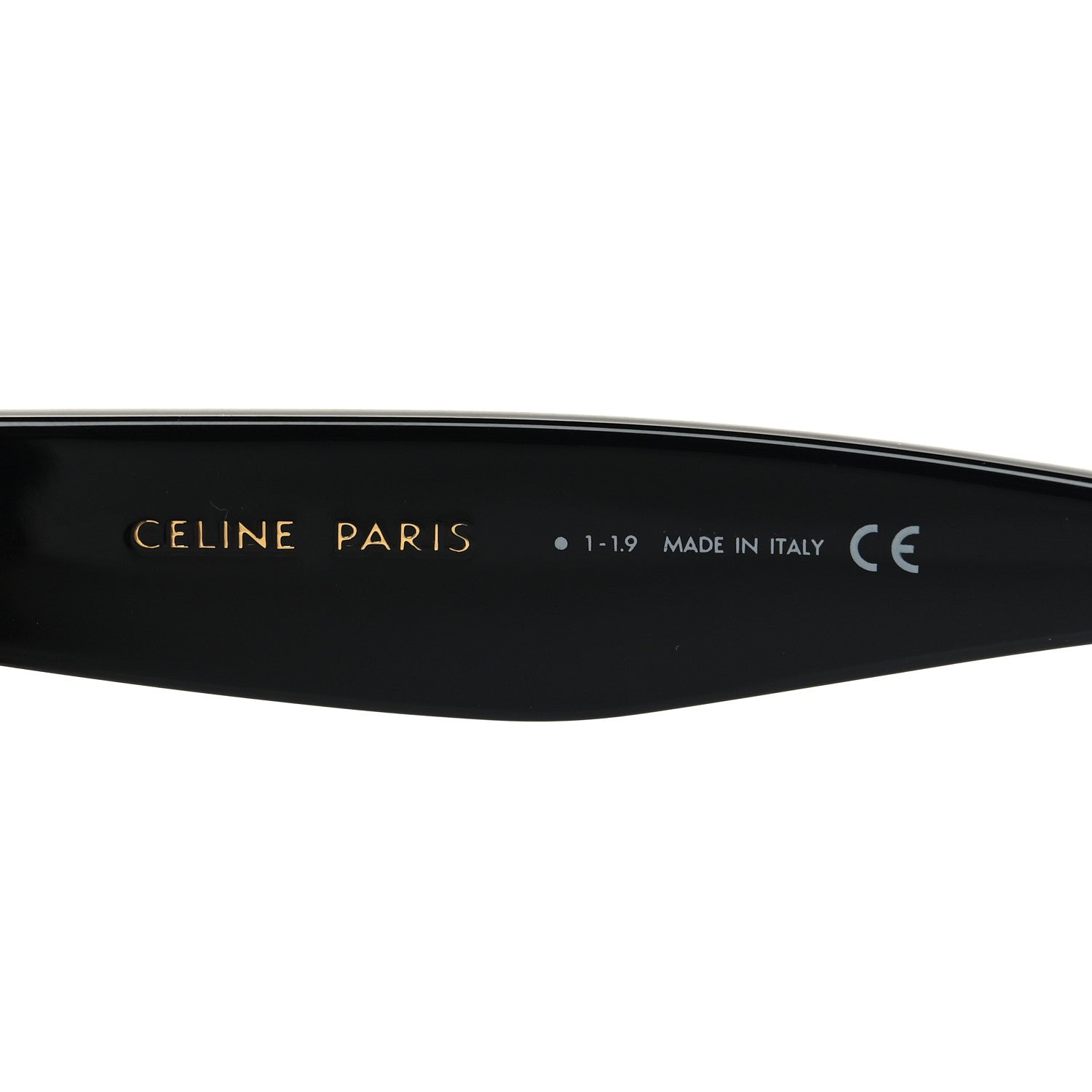 Celine Polarized Acetate Sunglasses CL4004IN Black Havana 5 of 7