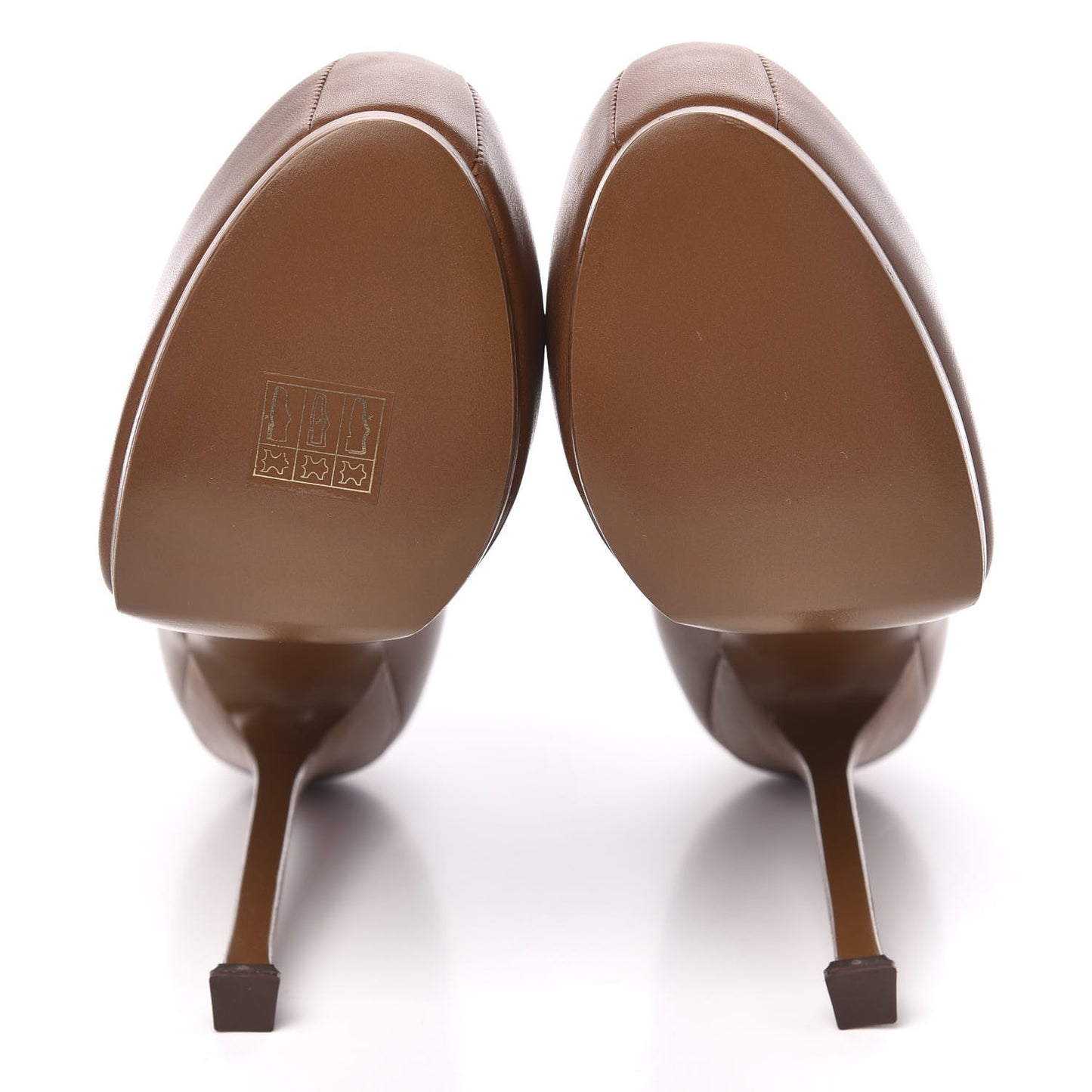 Calfskin Tribtoo 105 Pumps 36.5 Brown