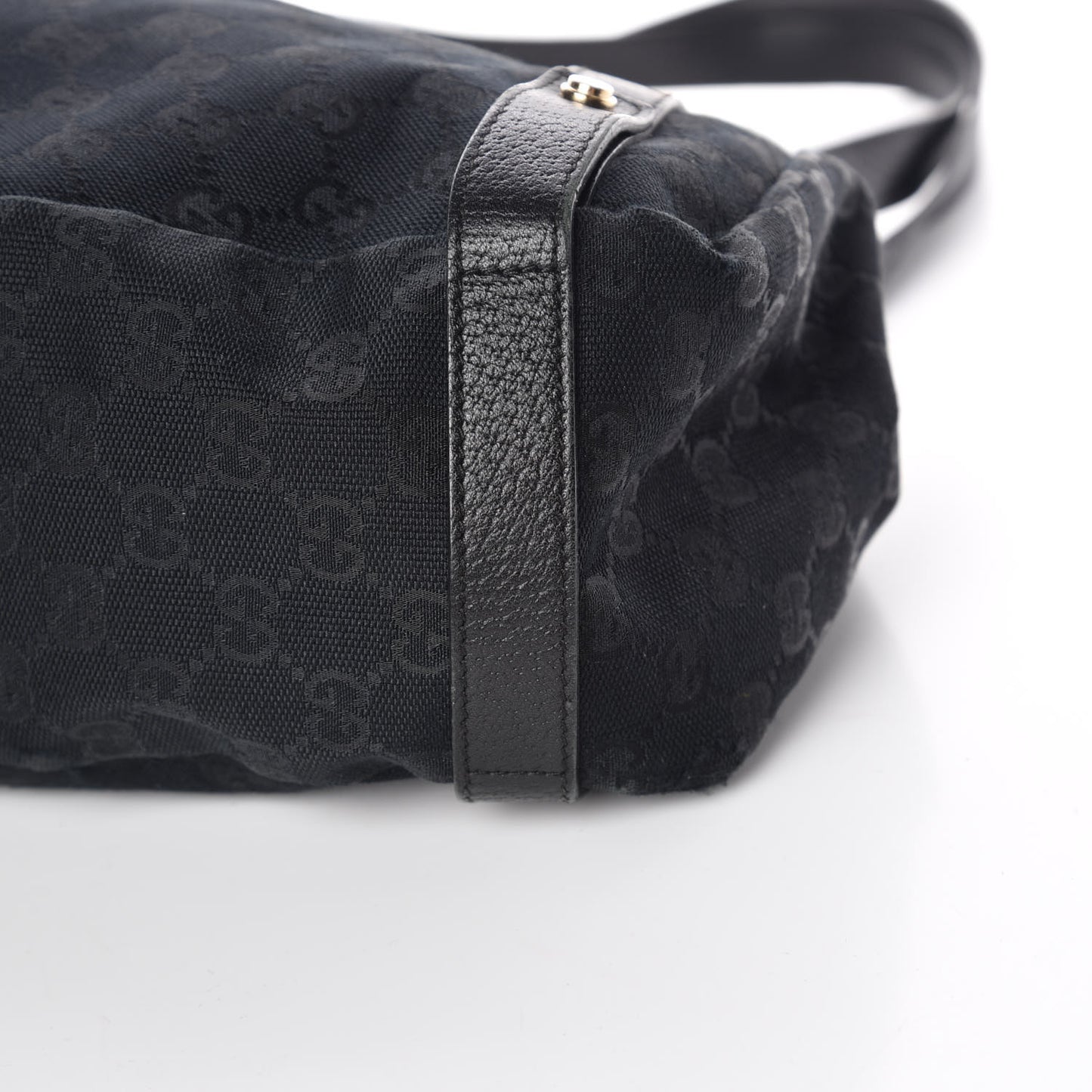 Monogram Medium Abbey Shoulder Bag Black