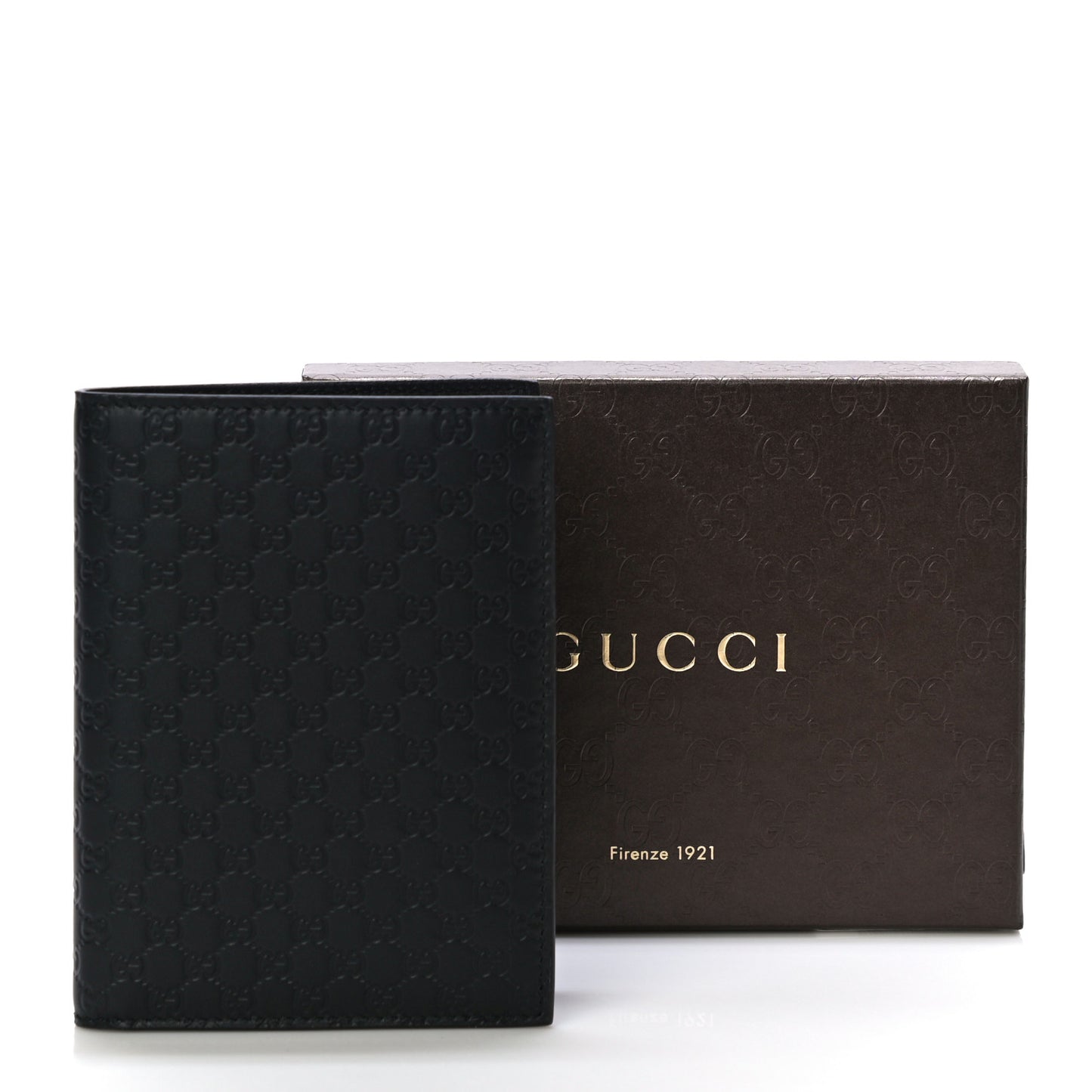 Microguccissima Passport Case Black