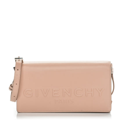Givenchy Calfskin Logo Debossed Crossbody Light Pink 1 of 9