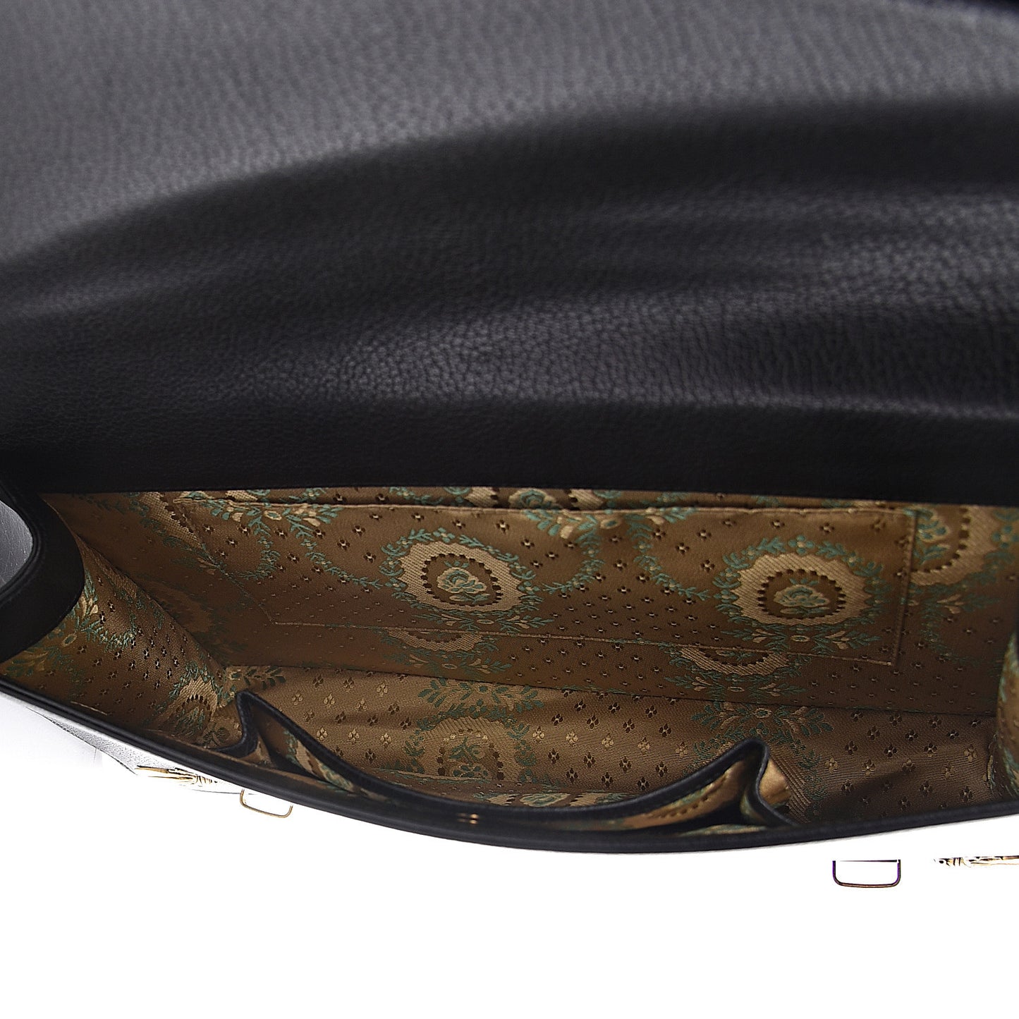 Calfskin Snakeskin Studded Medium Ottilia Top Handle Bag Black