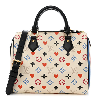 Louis Vuitton Game On Speedy Bandouliere 25 White 1 of 10
