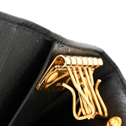 Prada Saffiano Metal 6 Key Holder Black 7 of 8