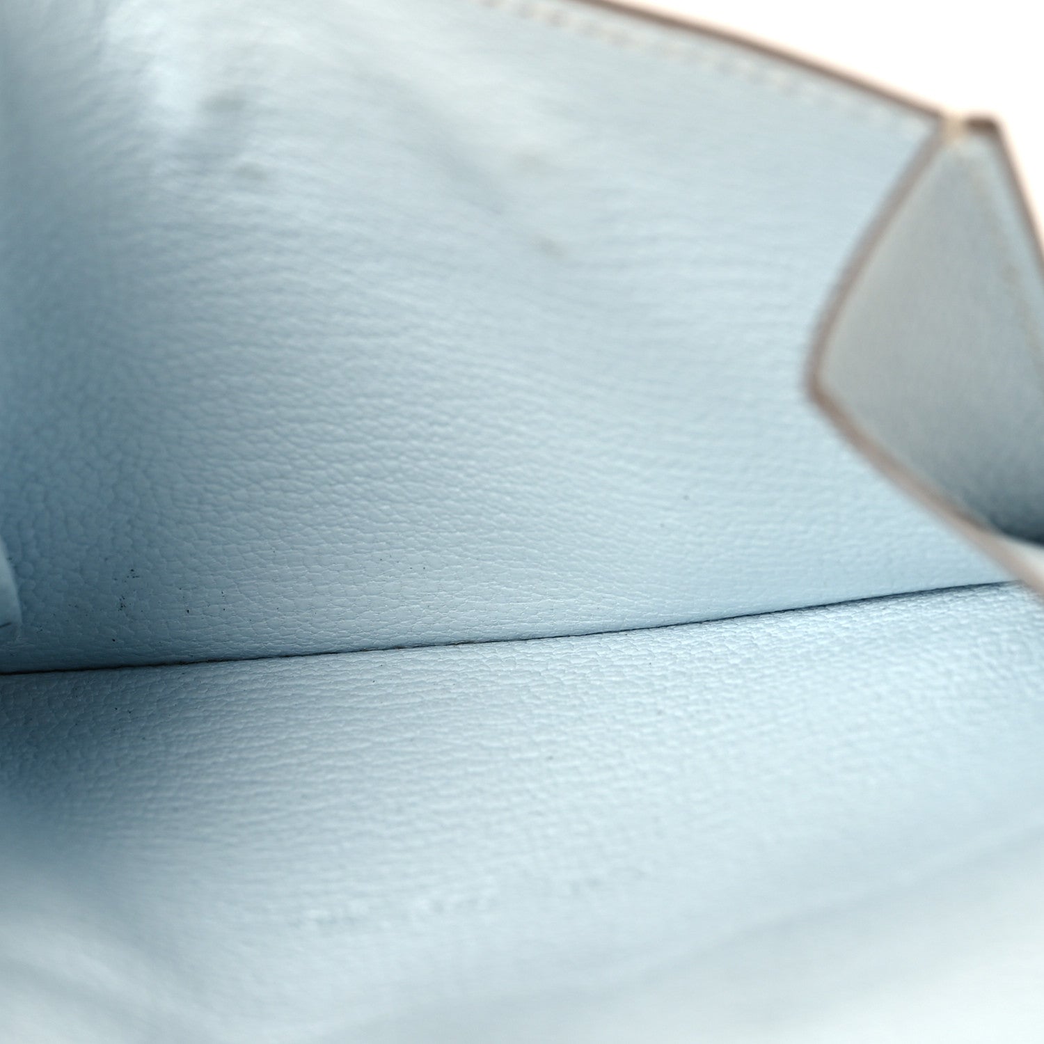 Hermes Chevre Mysore Kelly Pocket Compact Wallet Bleu Brume 5 of 8