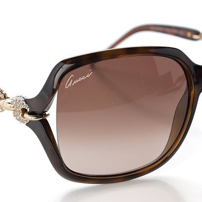 Gucci Crystal Sunglasses GG3584/S Brown 7 of 8