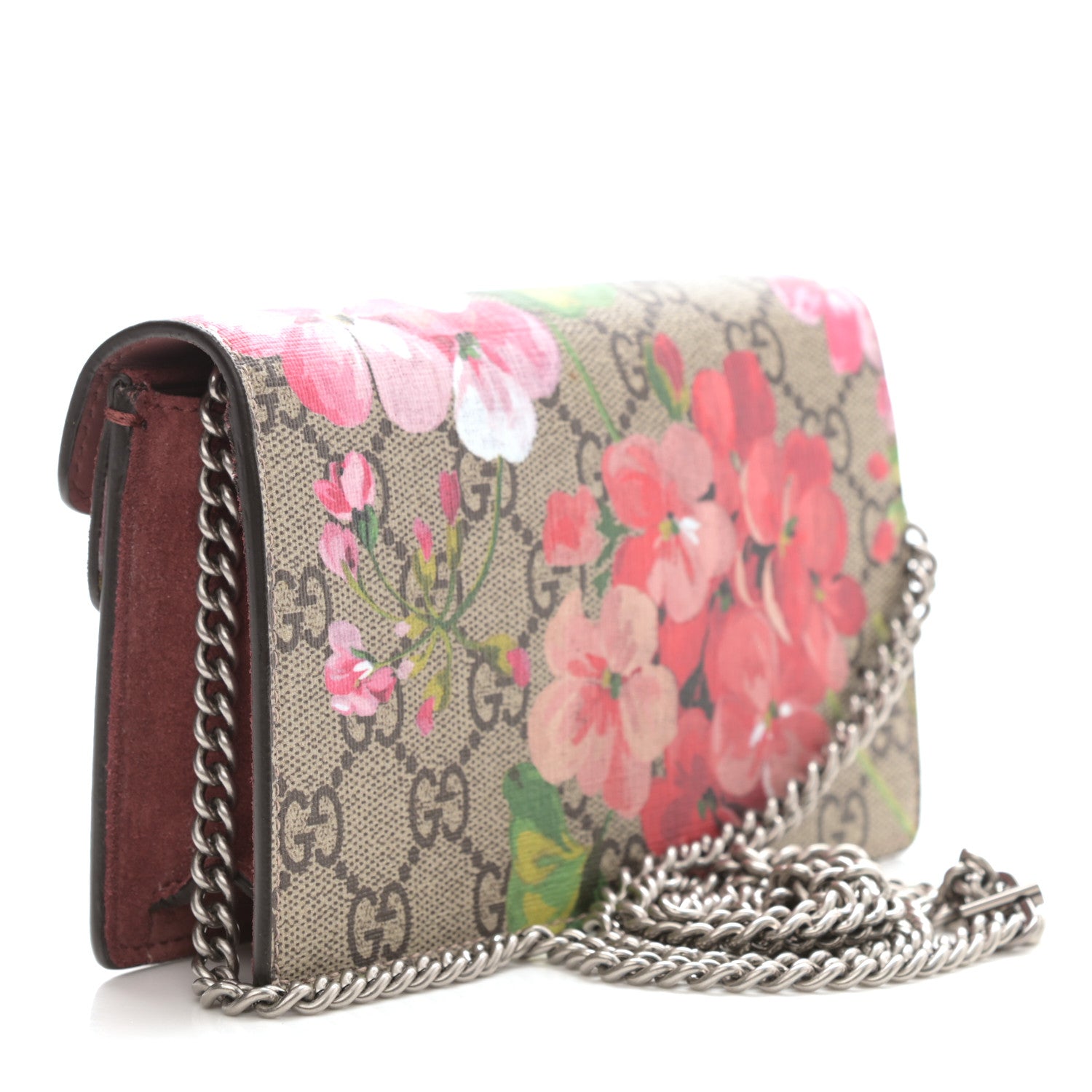 Gucci GG Supreme Monogram Blooms Super Mini Dionysus Shoulder Bag Beige Multicolor Dry Rose 3 of 10