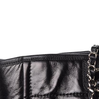 Chanel Glazed Calfskin Small Deauville Tote Black 14 of 14