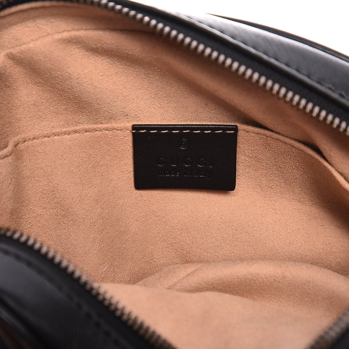 Calfskin Matelasse GG Marmont Belt Bag 75 30 Black
