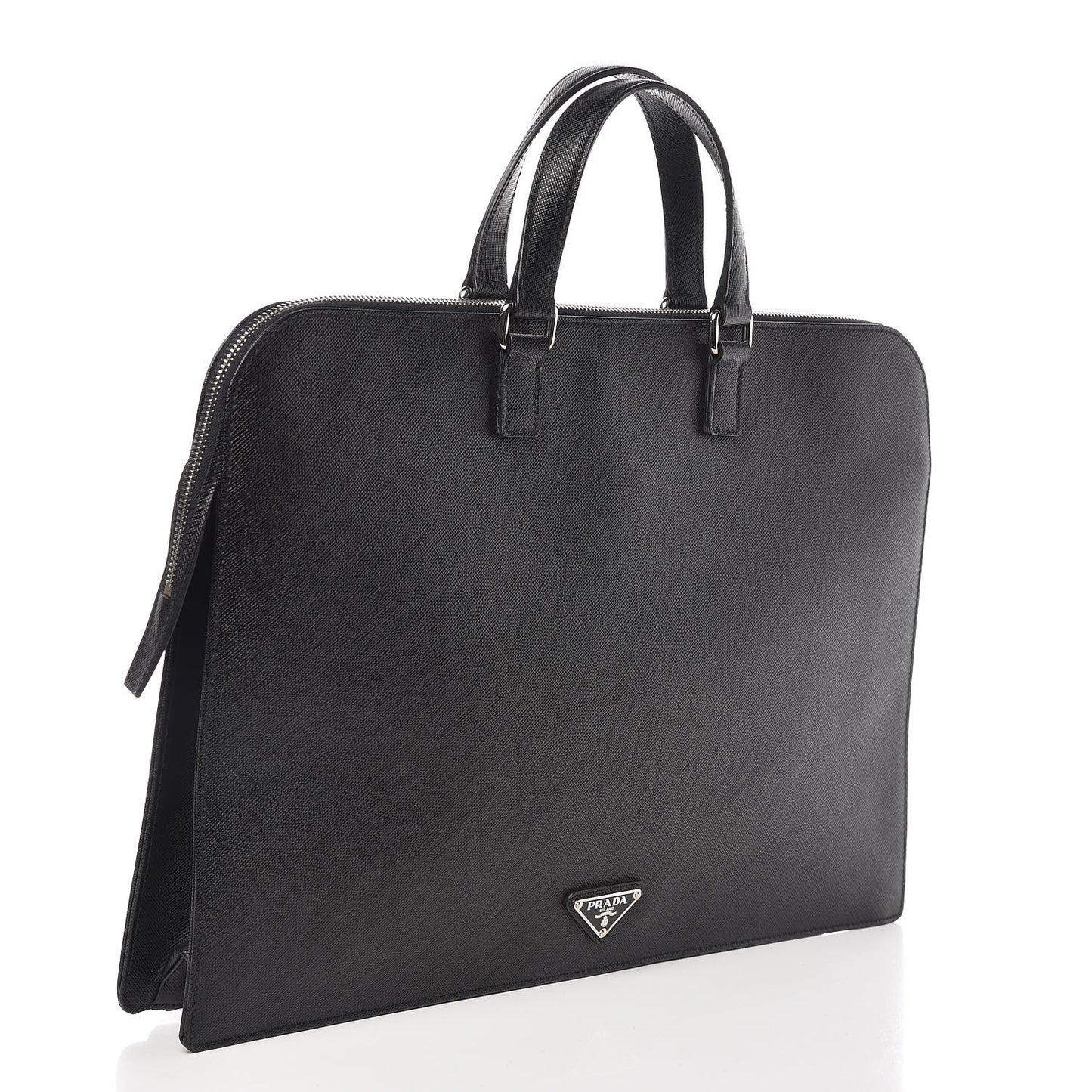 Saffiano Travel Briefcase Black