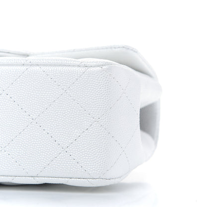 Chanel Iridescent Caviar Quilted Mini Top Handle Rectangular Flap White 9 of 9