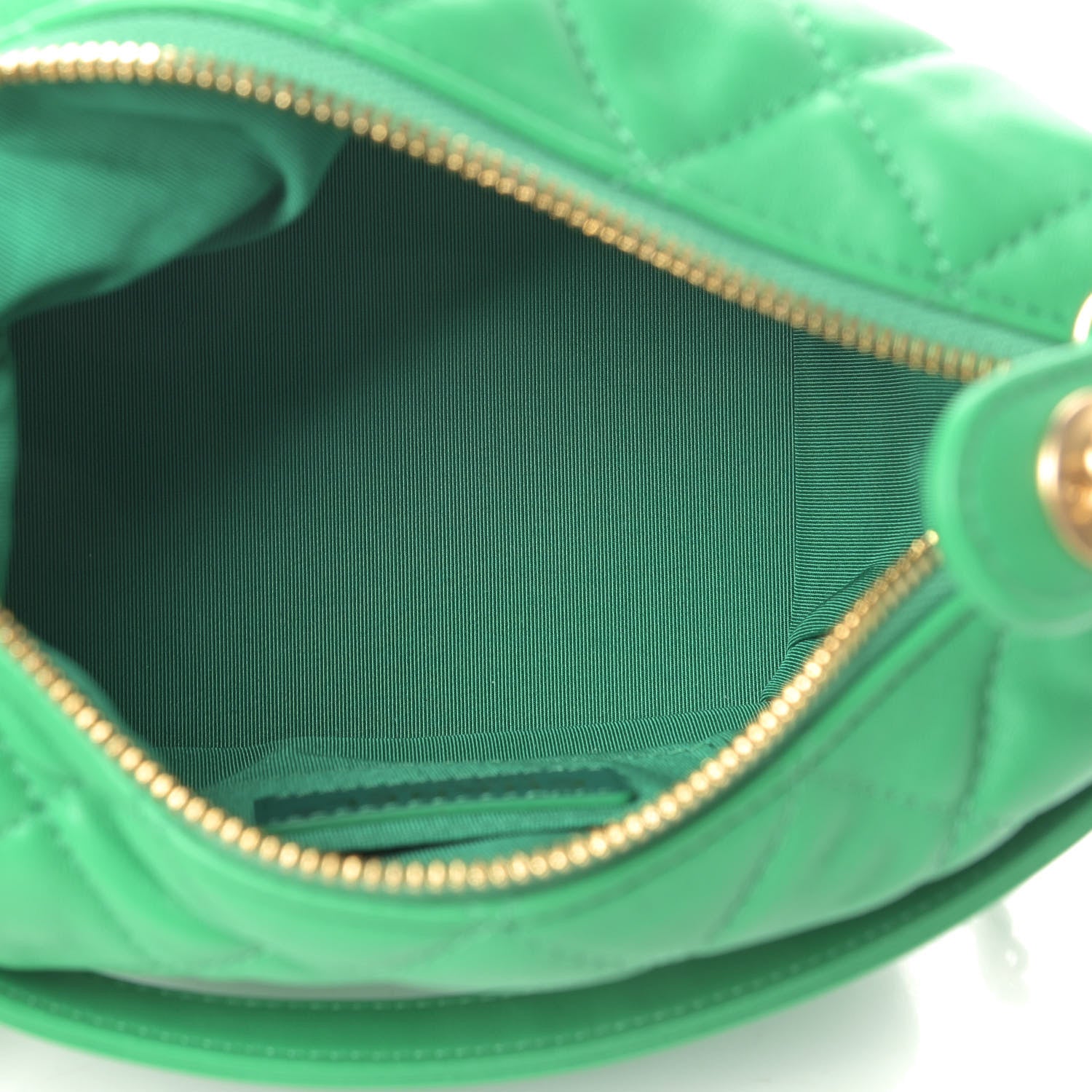 Chanel Lambskin Quilted Small Perfect Meeting Hobo Green 4 of 4