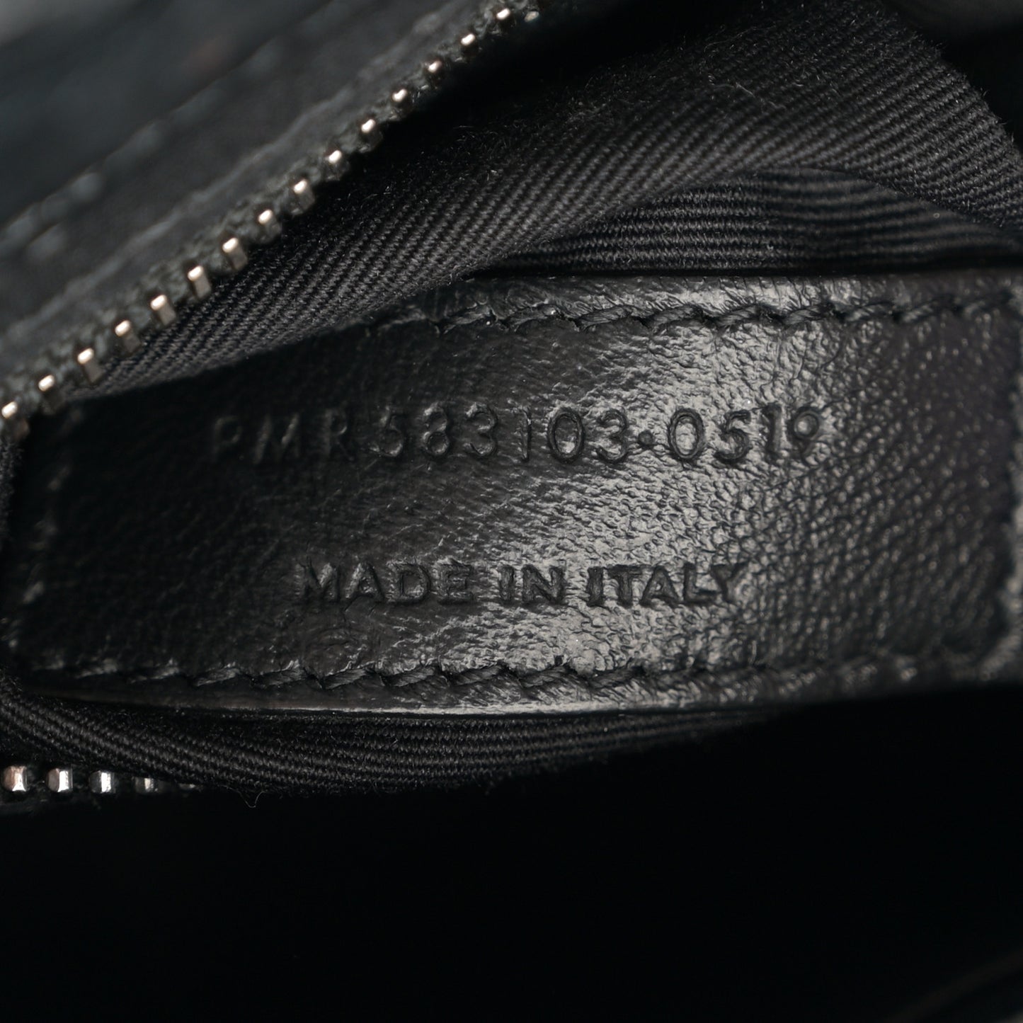 Crinkled Calfskin Matelasse Monogram Niki Chain Wallet Black