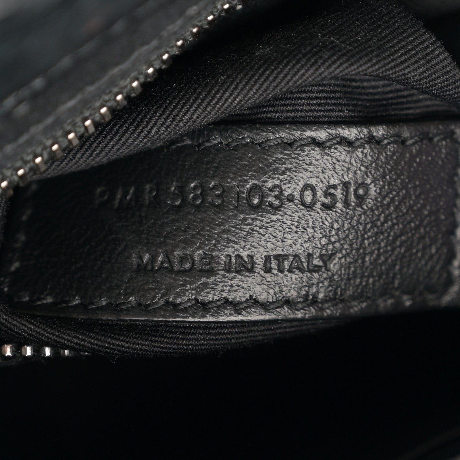 Saint Laurent Crinkled Calfskin Matelasse Monogram Niki Chain Wallet Black 6 of 13