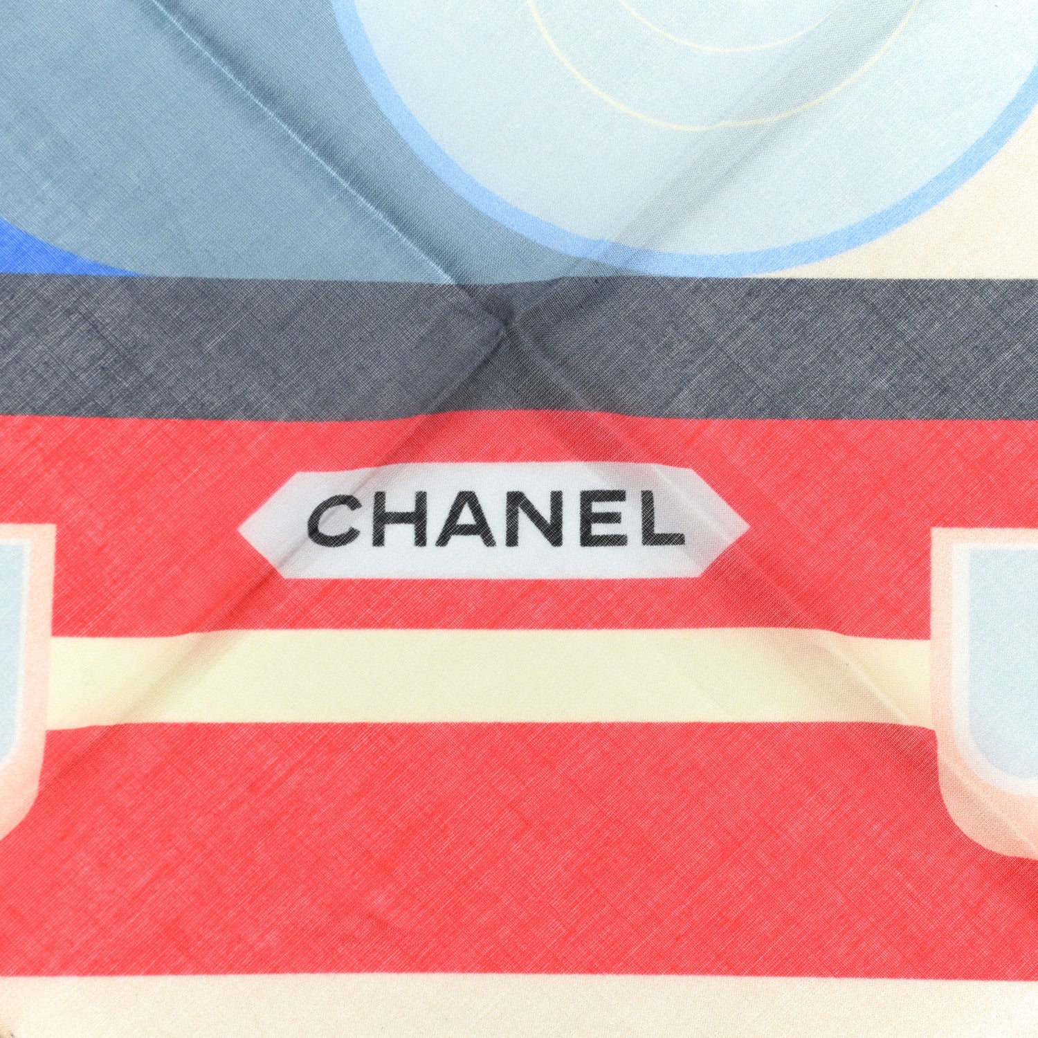 Chanel Cotton CC Logo Scarf Multicolor 3 of 3