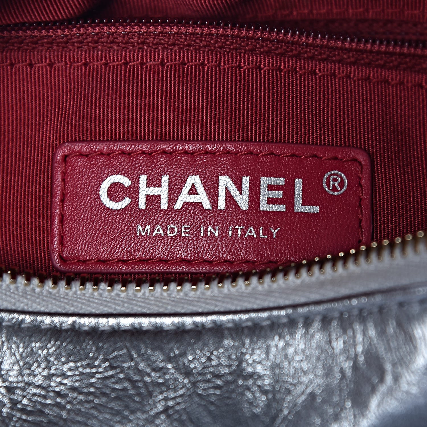 Chanel Metallic Aged Calfskin Quilted Small Gabrielle Hobo Silver 8 of 12
