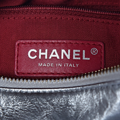 Chanel Metallic Aged Calfskin Quilted Small Gabrielle Hobo Silver 8 of 12