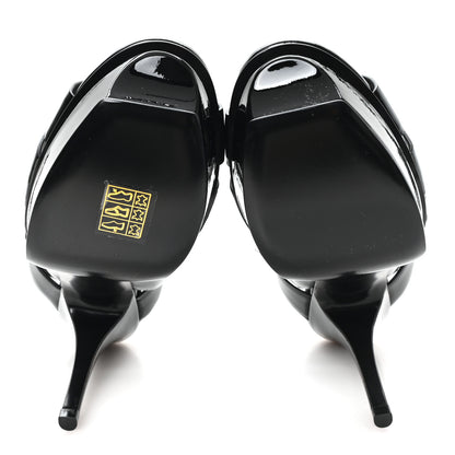 Saint Laurent Patent Tribute 75 Platform Sandals 37.5 Black 6 of 10