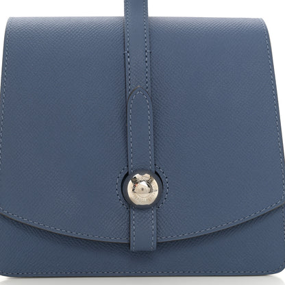Moynat Carat Calfskin Madeleine Clutch Blue 7 of 10