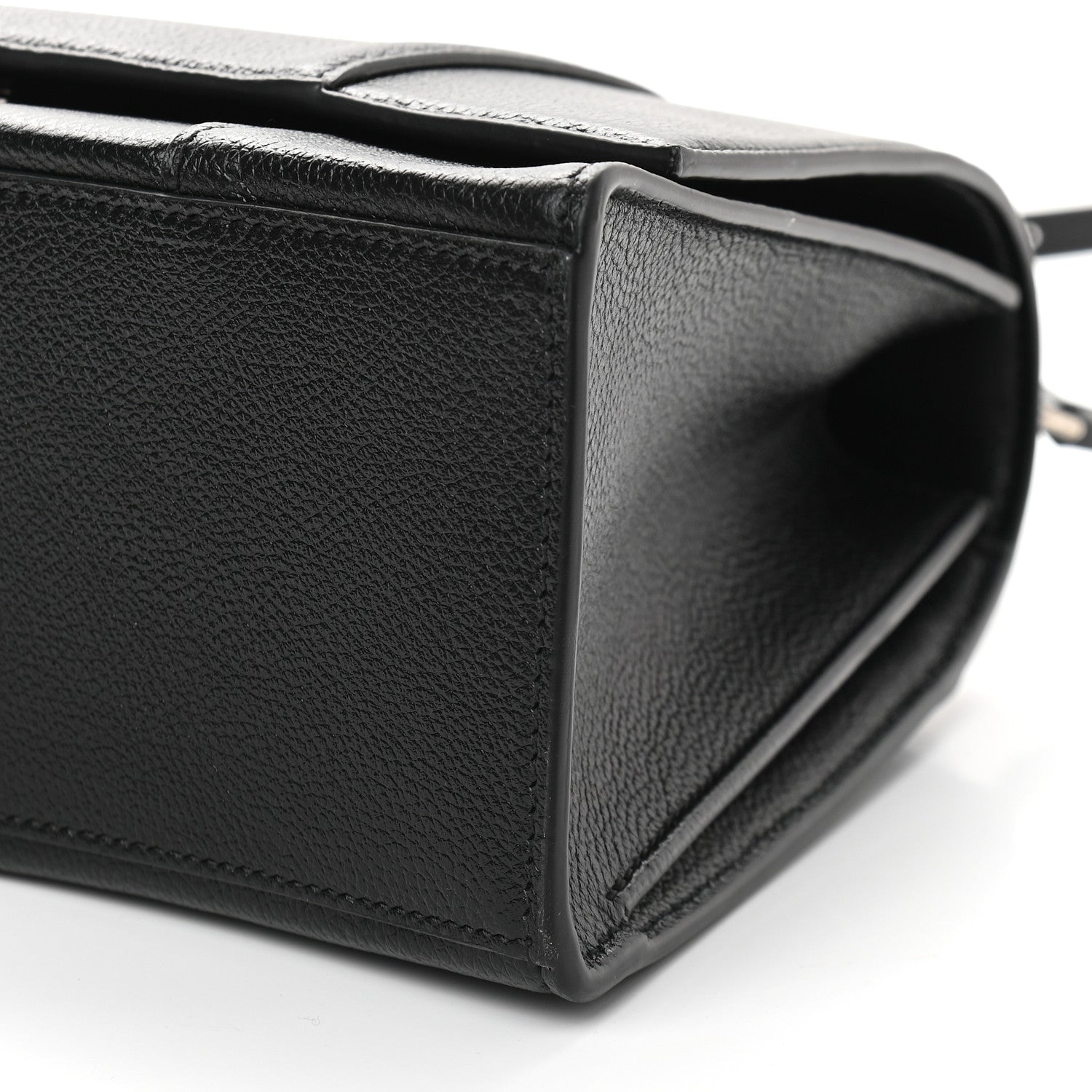 Balenciaga Grained Calfskin Medium Hourglass Top Handle Bag Black 6 of 9