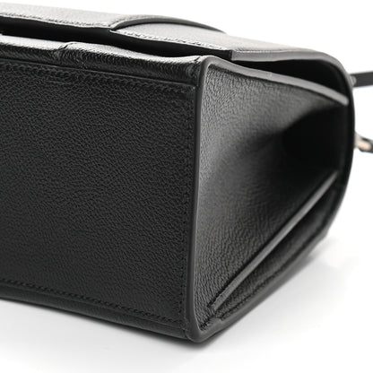 Balenciaga Grained Calfskin Medium Hourglass Top Handle Bag Black 6 of 9