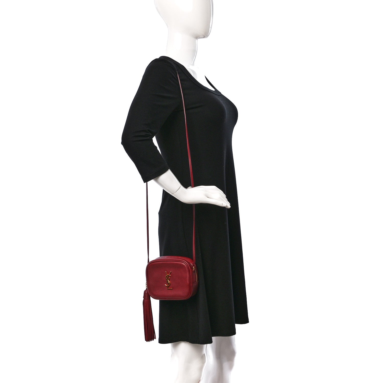 Saint Laurent Nappa Monogram Blogger Bag New Red 3 of 9