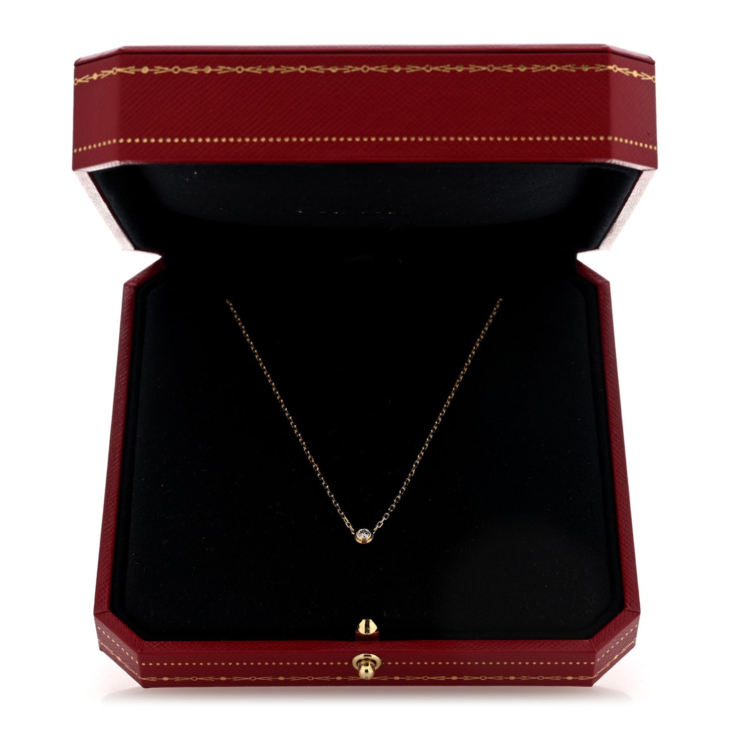 18K Yellow Gold Diamond SM D'Amour Pendant Necklace