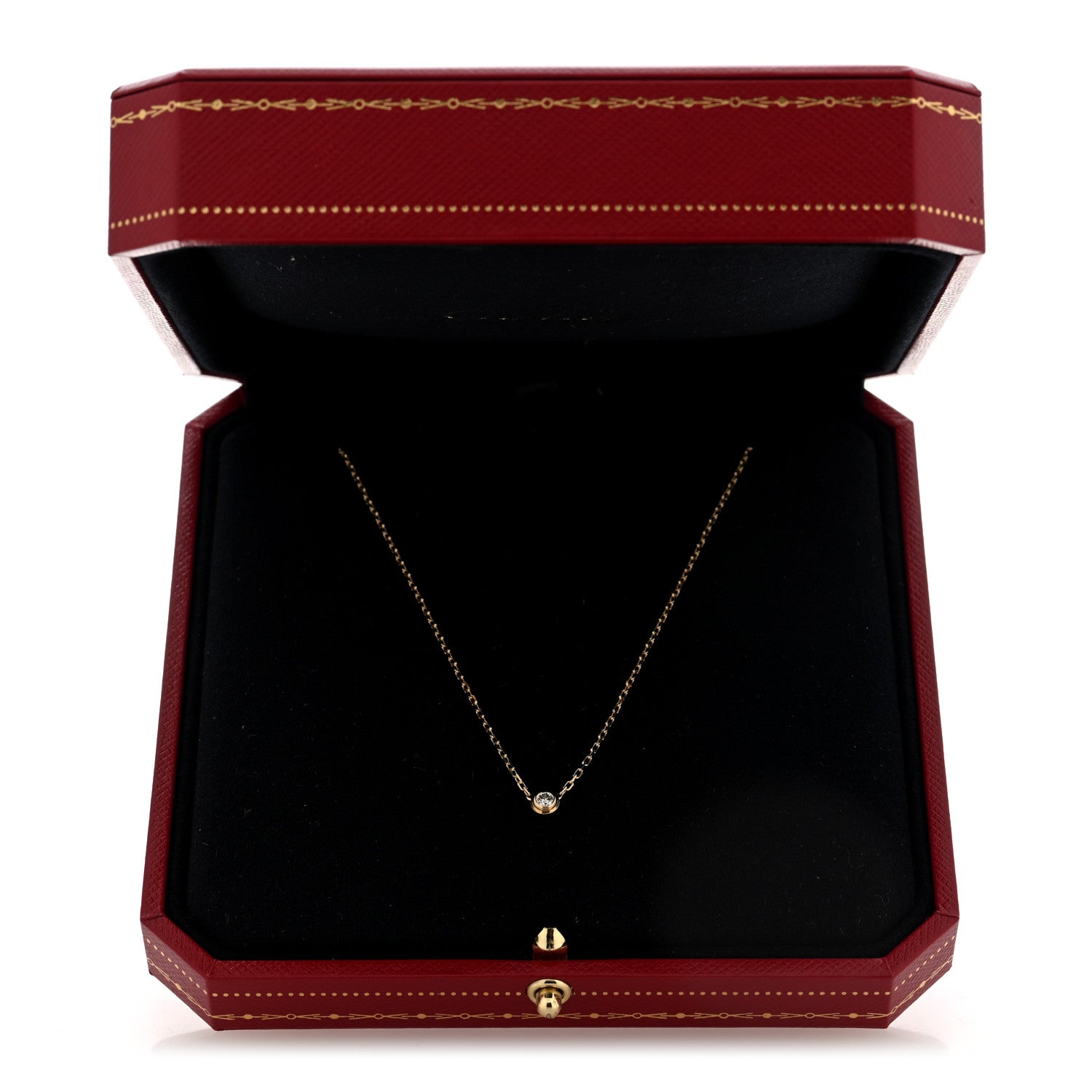 Cartier 18K Yellow Gold Diamond SM D'Amour Pendant Necklace 5 of 5