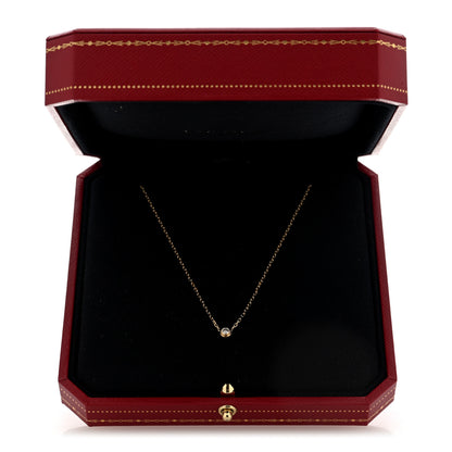 Cartier 18K Yellow Gold Diamond SM D'Amour Pendant Necklace 5 of 5