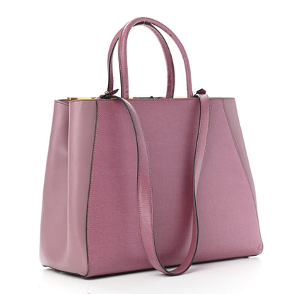 Fendi Vitello Elite Flamingo Regular 2Jours Tote Lilla Glicine 2 of 5