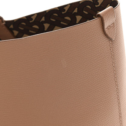 Burberry Calfskin TB Motif Embossed Medium Tote Camel 17 of 18