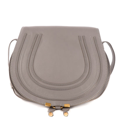 Chloe Calfskin Medium Marcie Round Crossbody Bag Cashmere Grey 1 of 7
