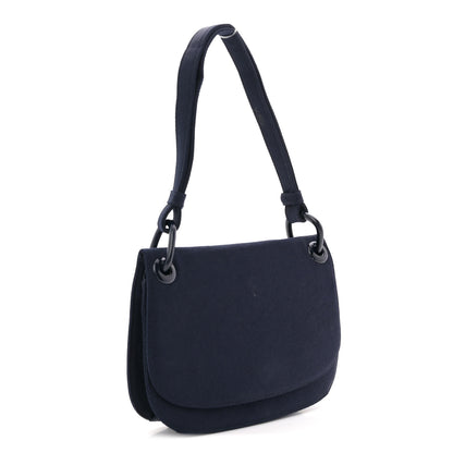 Prada Tessuto Nylon Shoulder Bag Bleu 3 of 9