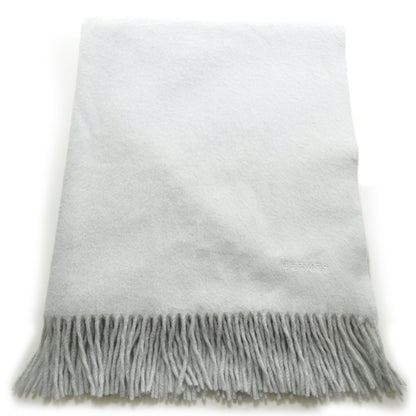 Hermes Cashmere Fringe Scarf Bleu 1 of 4