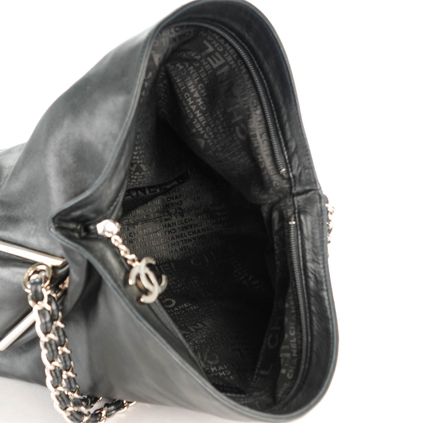 Lambskin Large Ultimate Soft Tote Black