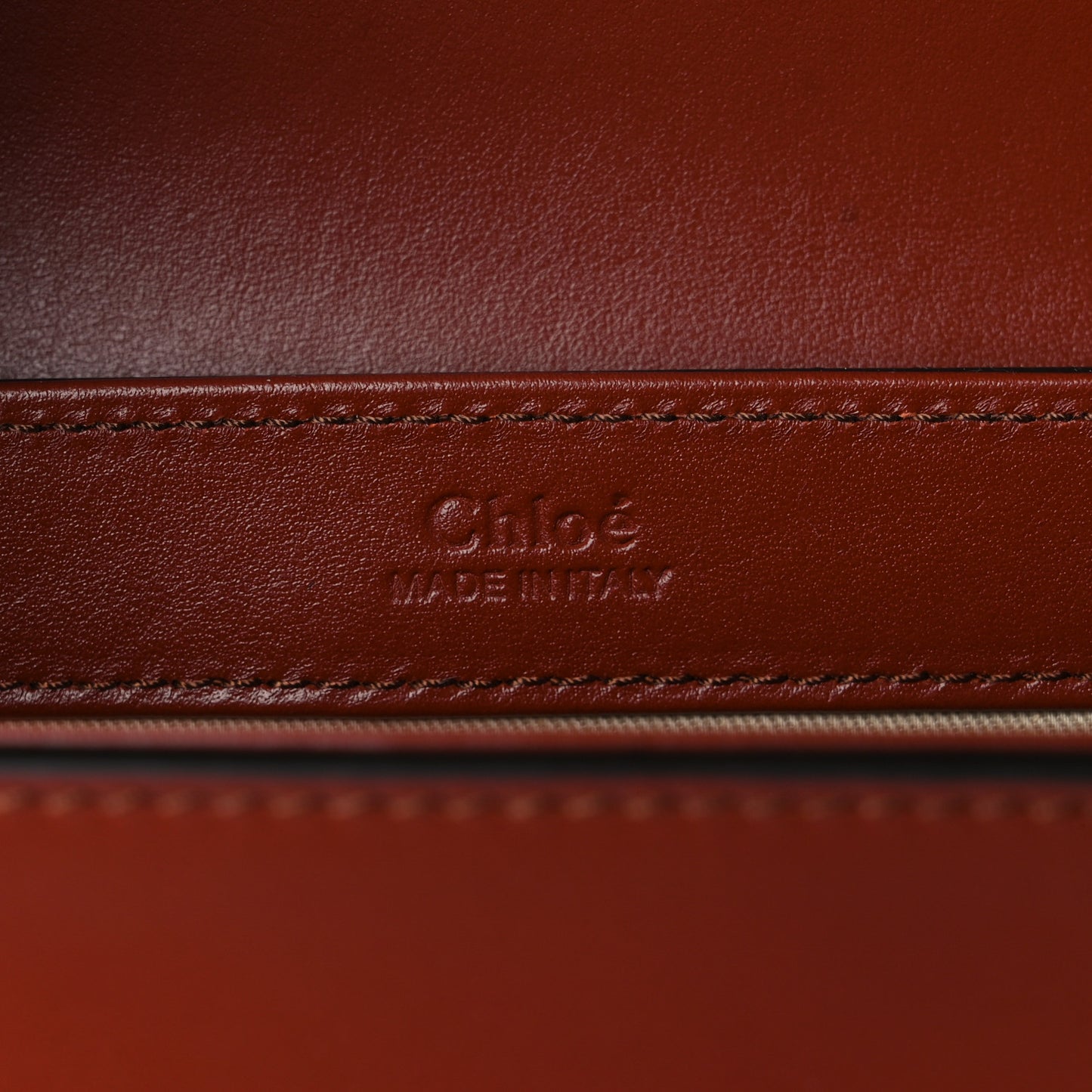 Shiny Calfskin Suede Mini C Bag Sepia Brown