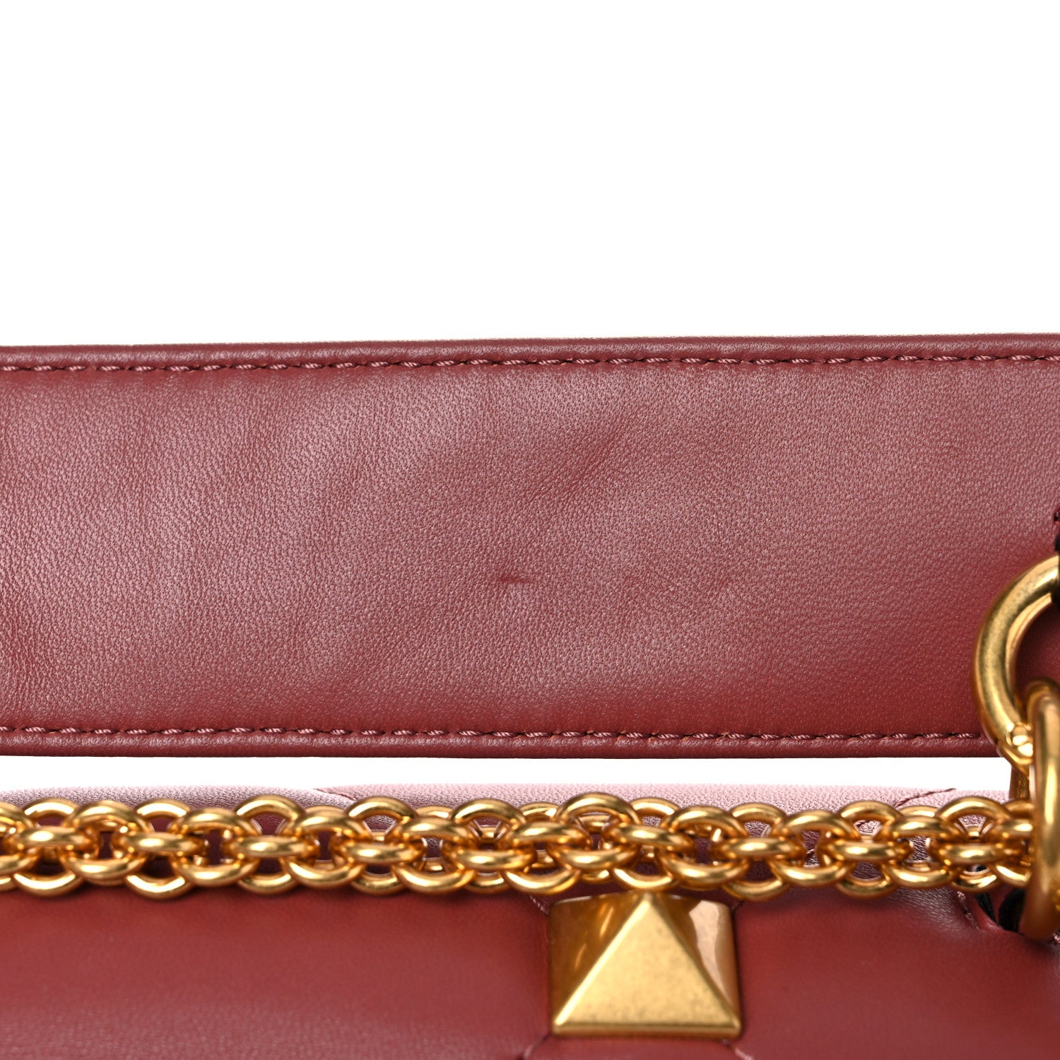 Valentino Garavani Nappa Medium Roman Stud Shoulder Bag Gingerbread 12 of 13