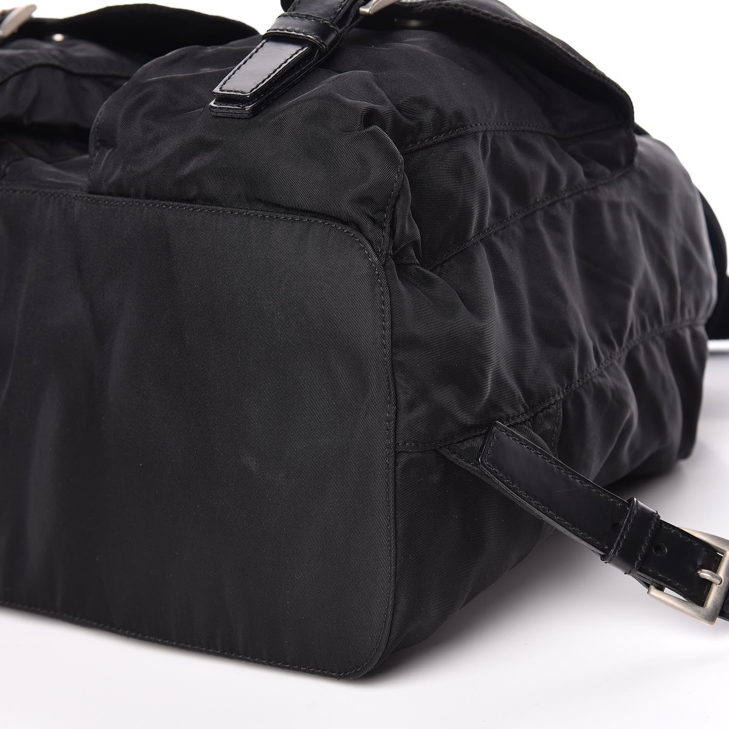 Prada Nylon Vela Medium Backpack Black 6 of 17