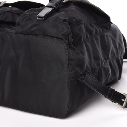 Prada Nylon Vela Medium Backpack Black 6 of 17