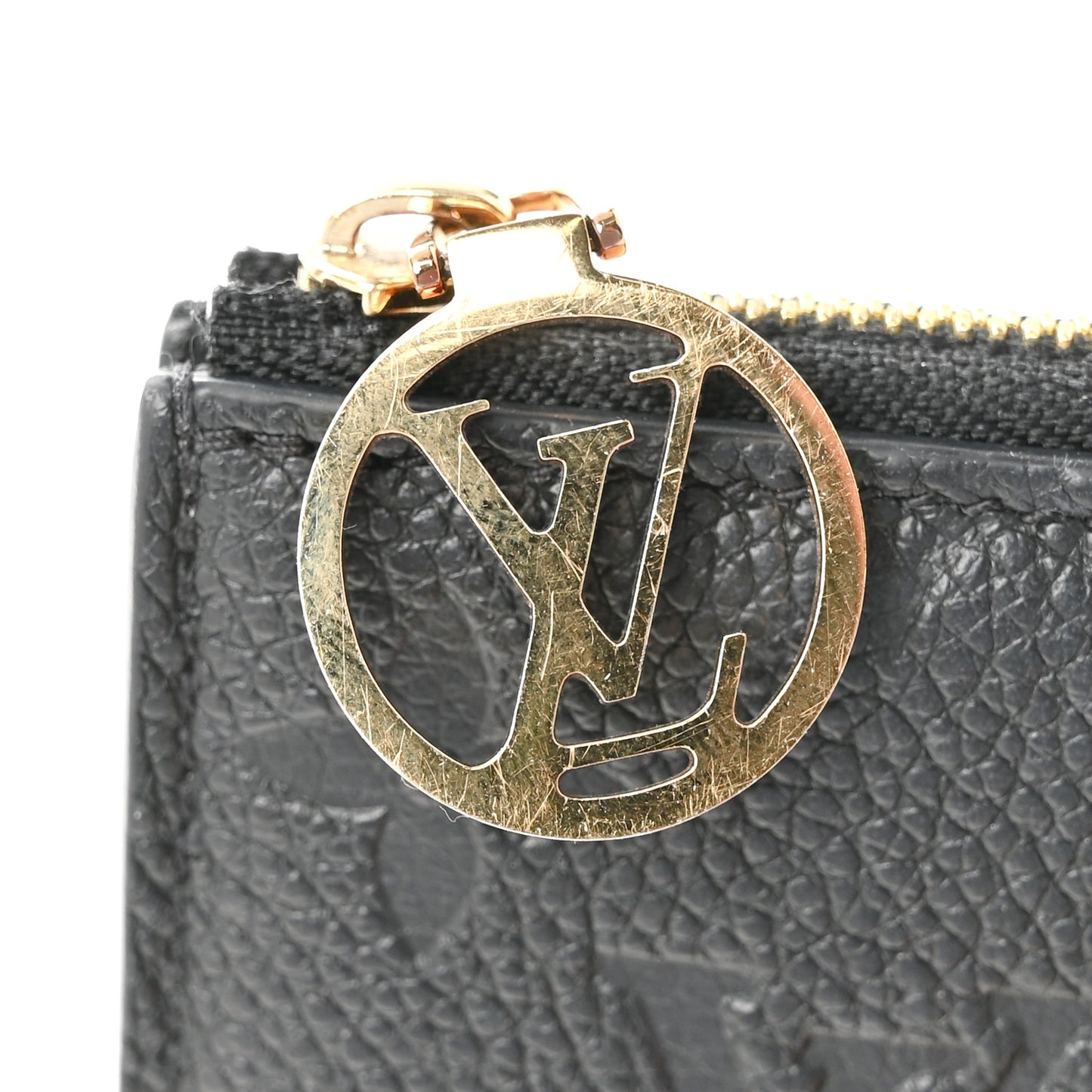 Empreinte Monogram Zipped Romy Card Holder Black