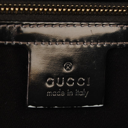 Gucci Monogram Large Pop Bamboo Top Handle Tote Pewter 6 of 7