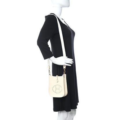 Hermes Taurillon Clemence Amazone Evelyne TPM Nata Craie 2 of 10